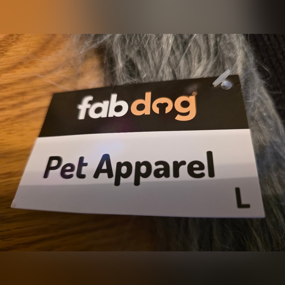 Black and Gray Dog Sweater - Picture 3 of 4